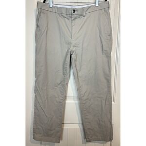 George Men's 40 x 30 Khaki Pants Comfort Waist Wrinkle Resistant Stain Release